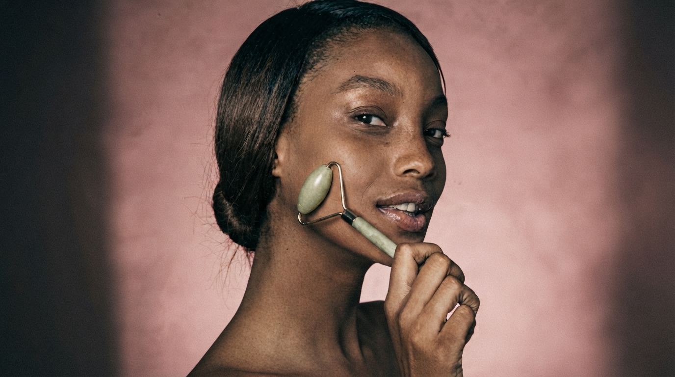Editorial illustration for Gua Sha, Rollers, or Facial Yoga? Matching the Technique to Your Skin Goal